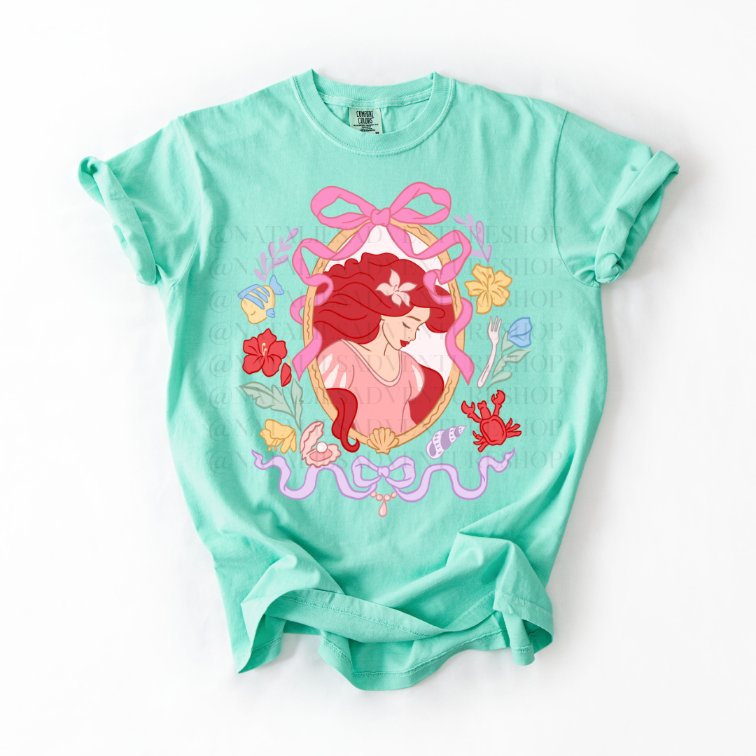 *Pre-Order* Mermaid Portrait Princess T-Shirt (Comfort Colors)
