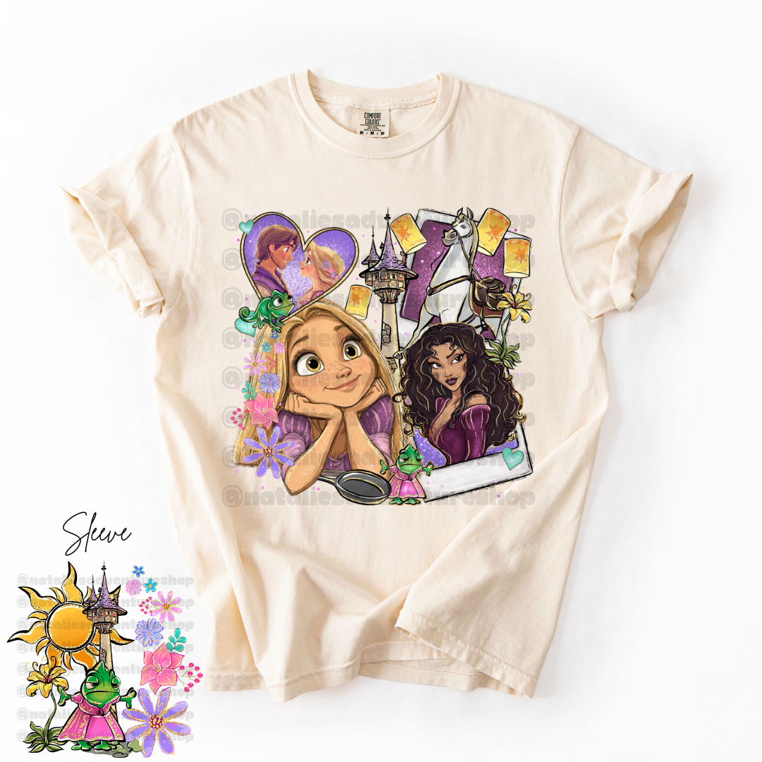*Pre-Order* Punzie Princess Cartoon T-Shirt (Comfort Colors)