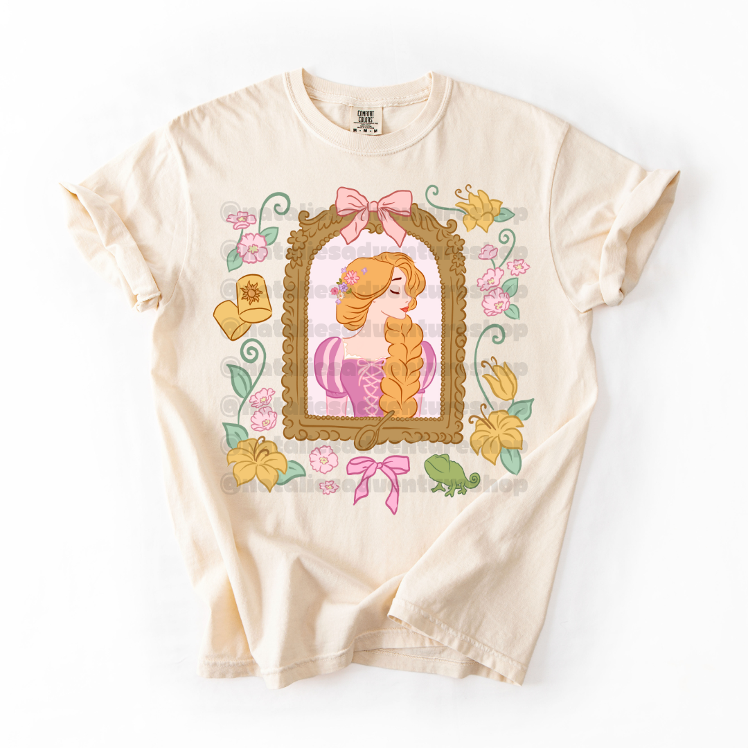 *Pre-Order* Punzie Princess Frame T-Shirt (Comfort Colors)