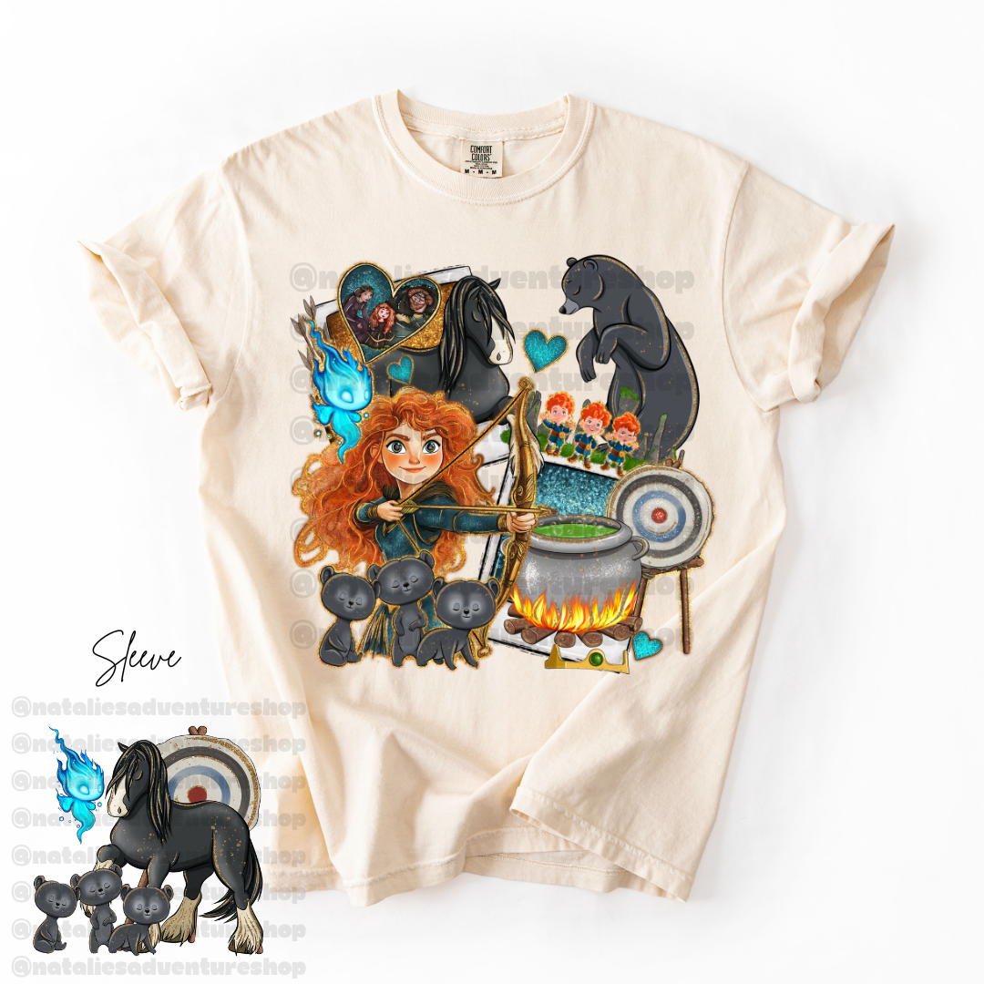 *Pre-Order* Scottish Princess Cartoon T-Shirt (Comfort Colors)