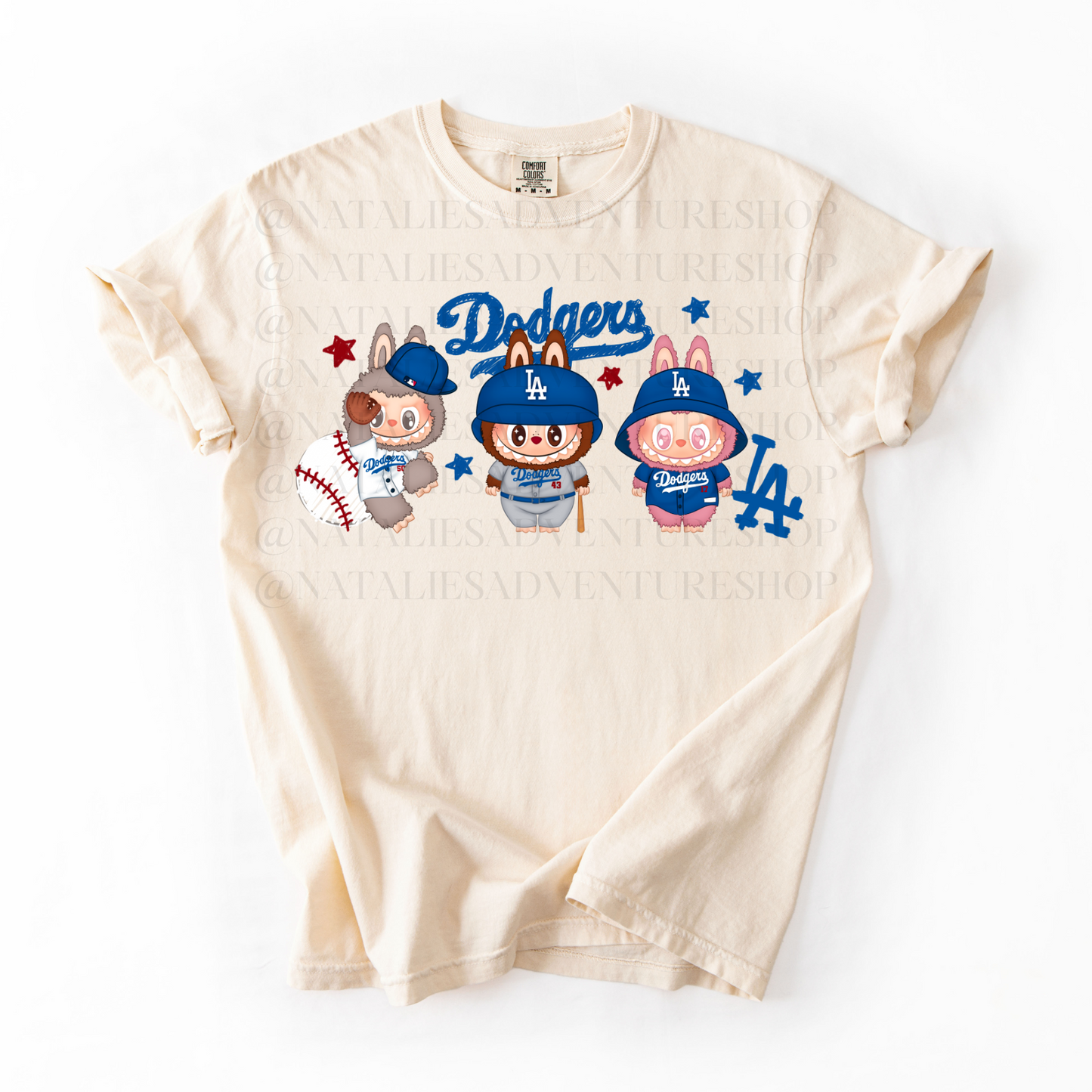 *Pre-Order* LA DODG BUBU Baseballl T-Shirt (Comfort Colors)