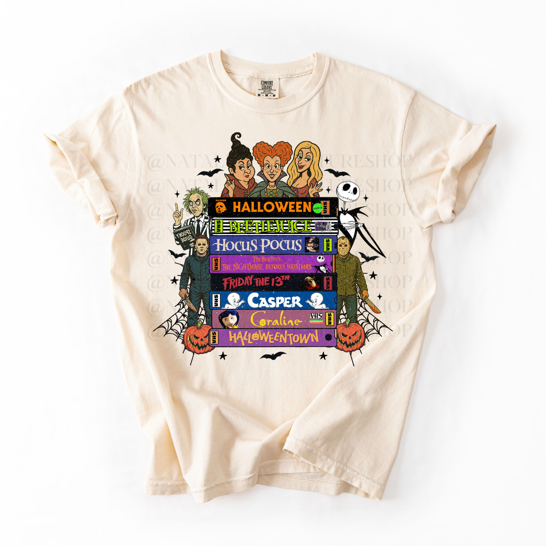 *Pre-Order* Halloween VHS Tapes T-Shirt (Comfort Colors)
