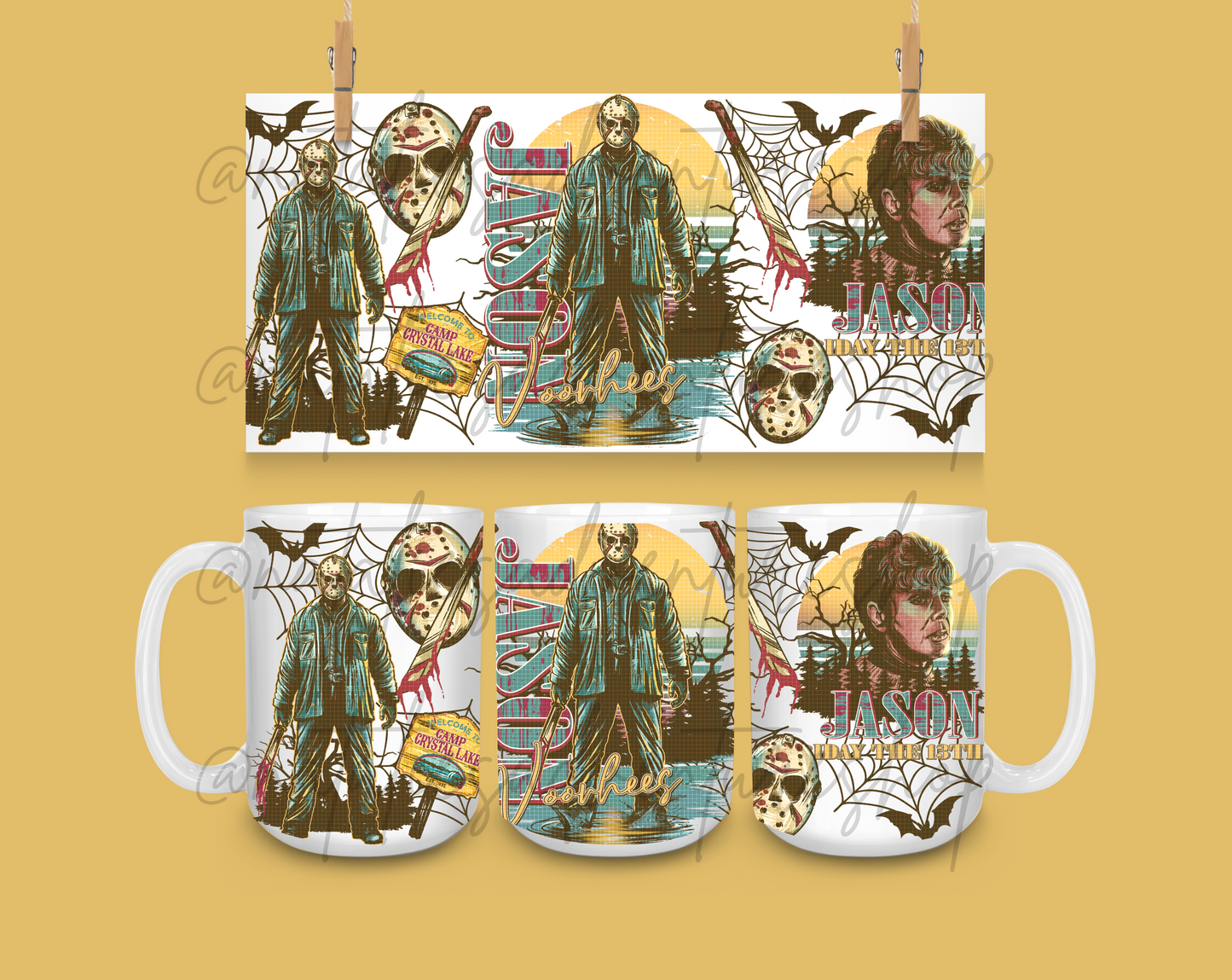 *PRE-ORDER* Retro Camp Horror 15oz Ceramic Mug