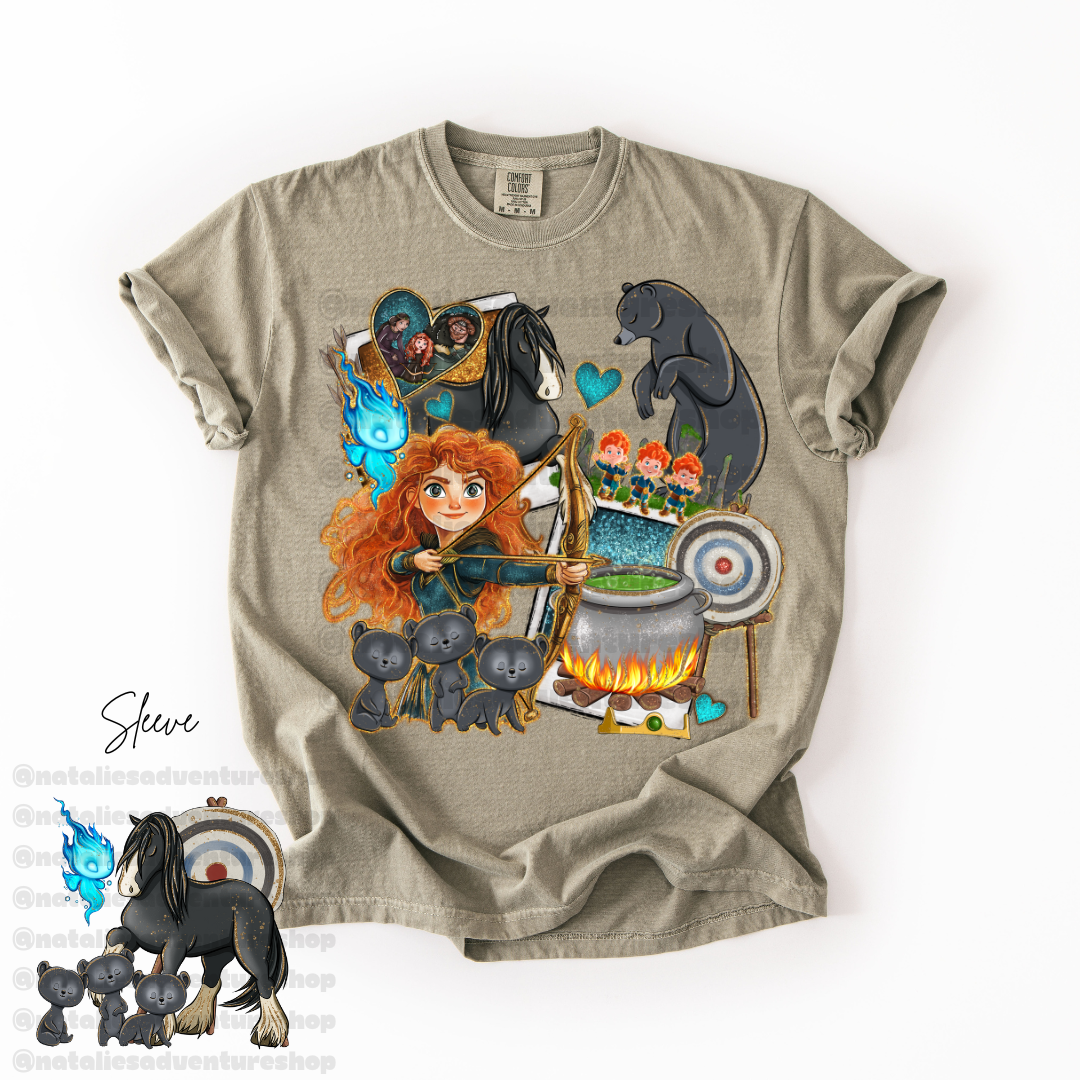 *Pre-Order* Scottish Princess Cartoon T-Shirt (Comfort Colors)