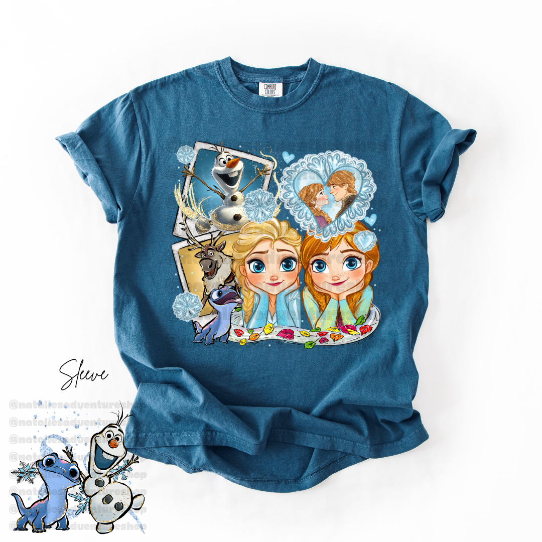 *Pre-Order* Ice Sisters Princess Cartoon T-Shirt (Comfort Colors)