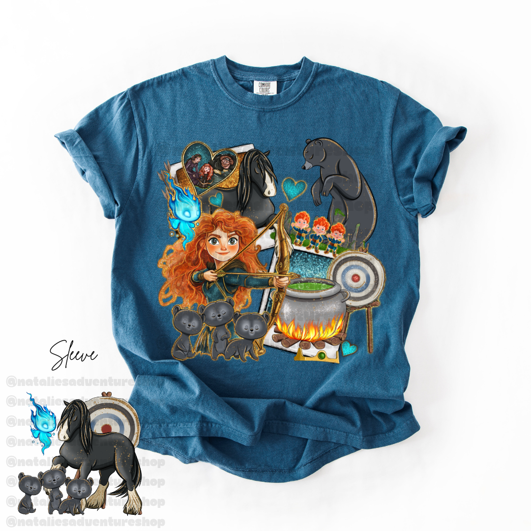 *Pre-Order* Scottish Princess Cartoon T-Shirt (Comfort Colors)