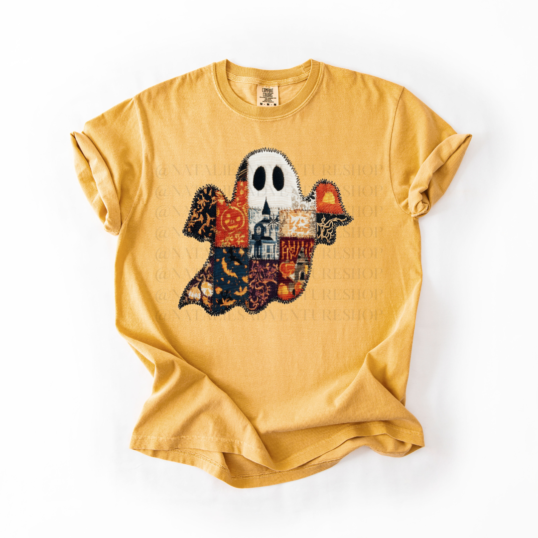 *Pre-Order* Ghost Faux Patch T-Shirt (Comfort Colors)