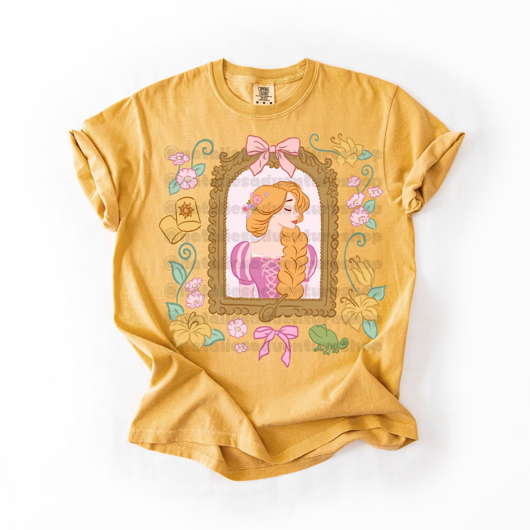 *Pre-Order* Punzie Princess Frame T-Shirt (Comfort Colors)