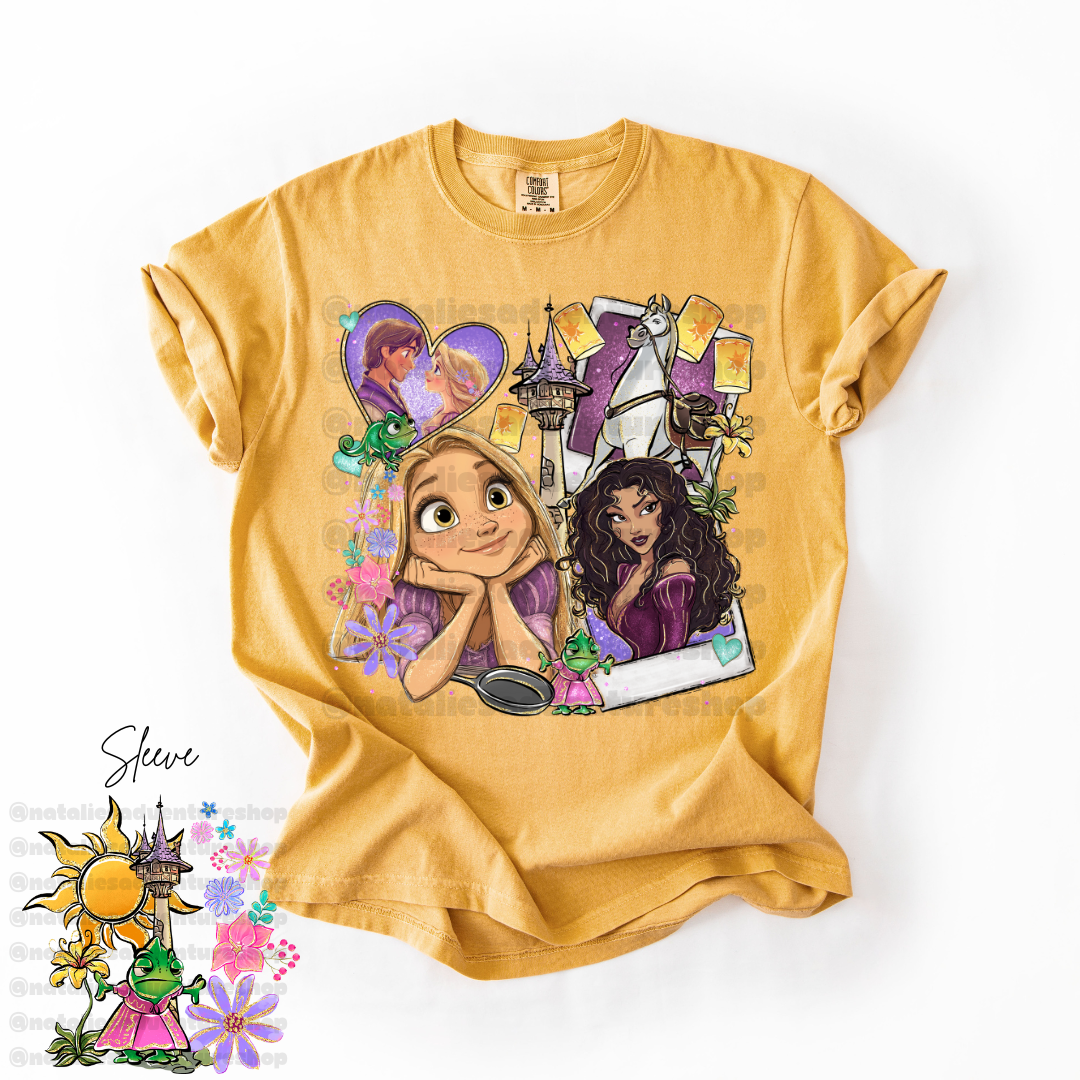 *Pre-Order* Punzie Princess Cartoon T-Shirt (Comfort Colors)
