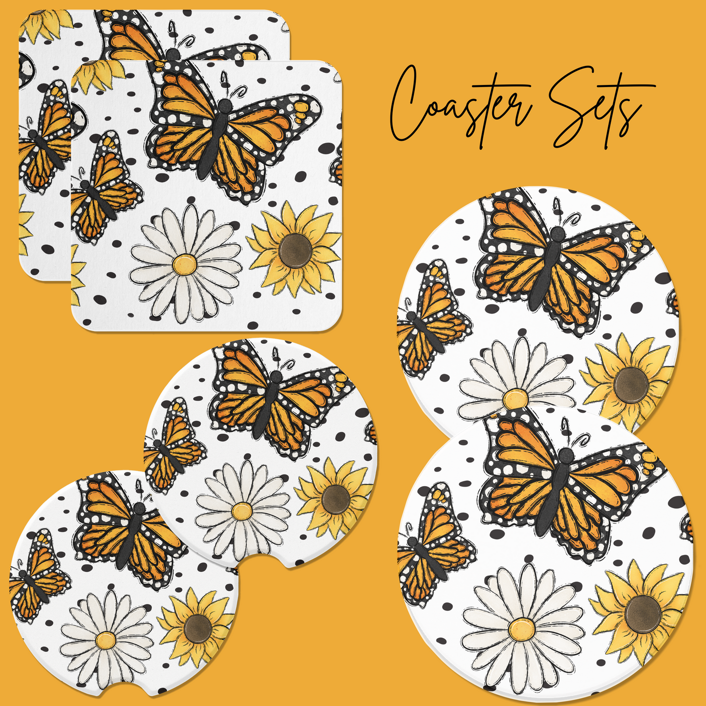 *Pre-Order* Monarch Coaster Sets