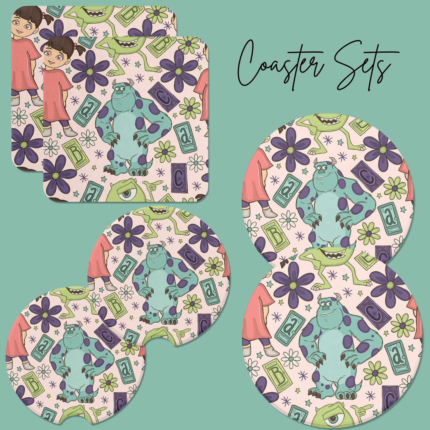 *Pre-Order* Monsters Coaster Sets