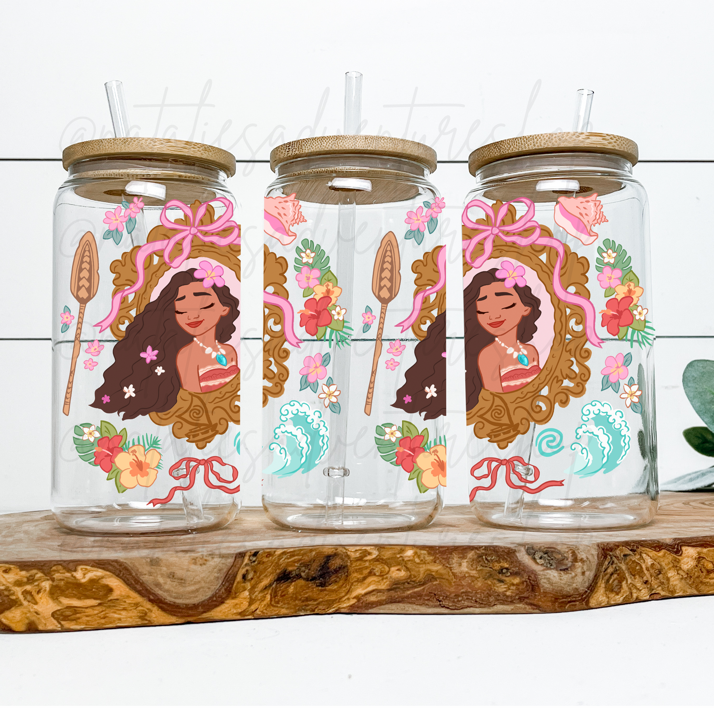 *Pre-Order* Poly Princess Frame 16oz Glass Can