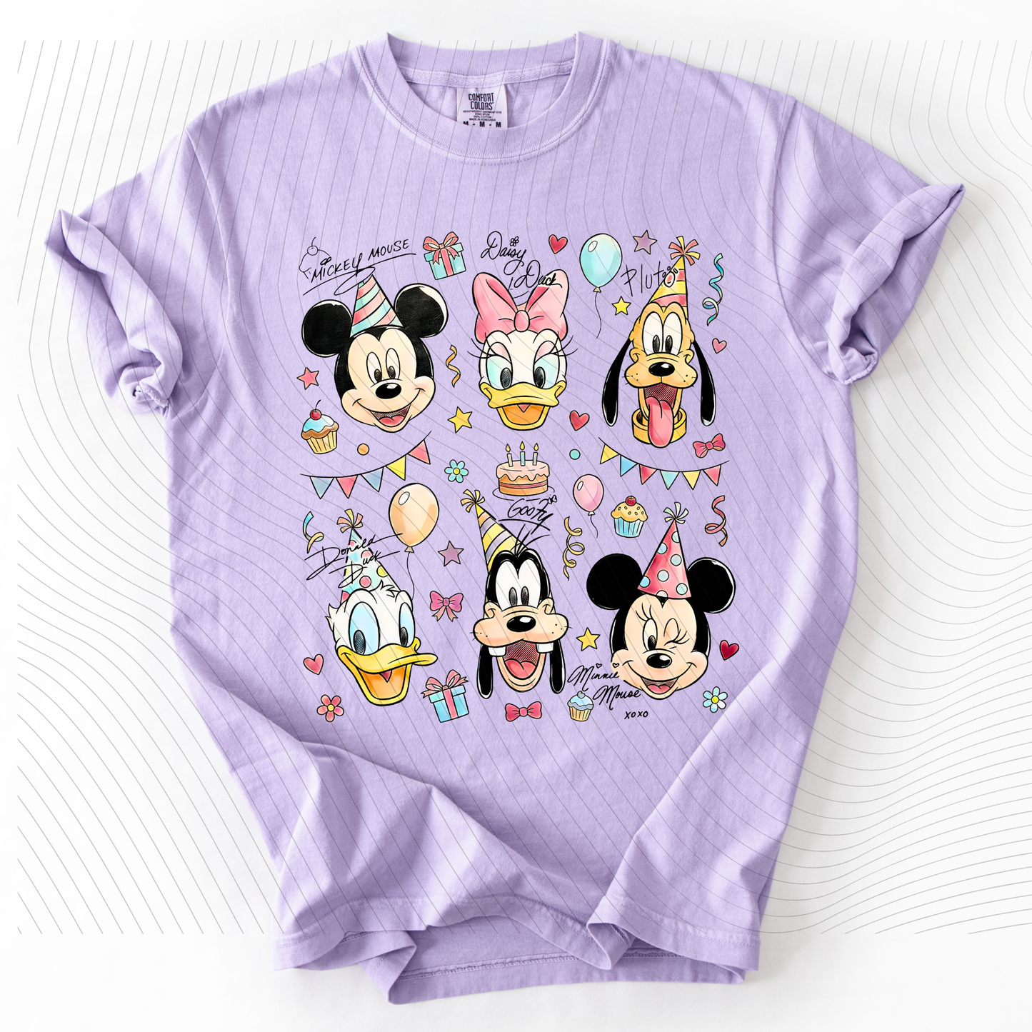 *Pre-Order* Mouse and Friends Birthday T-Shirt(Comfort Colors)