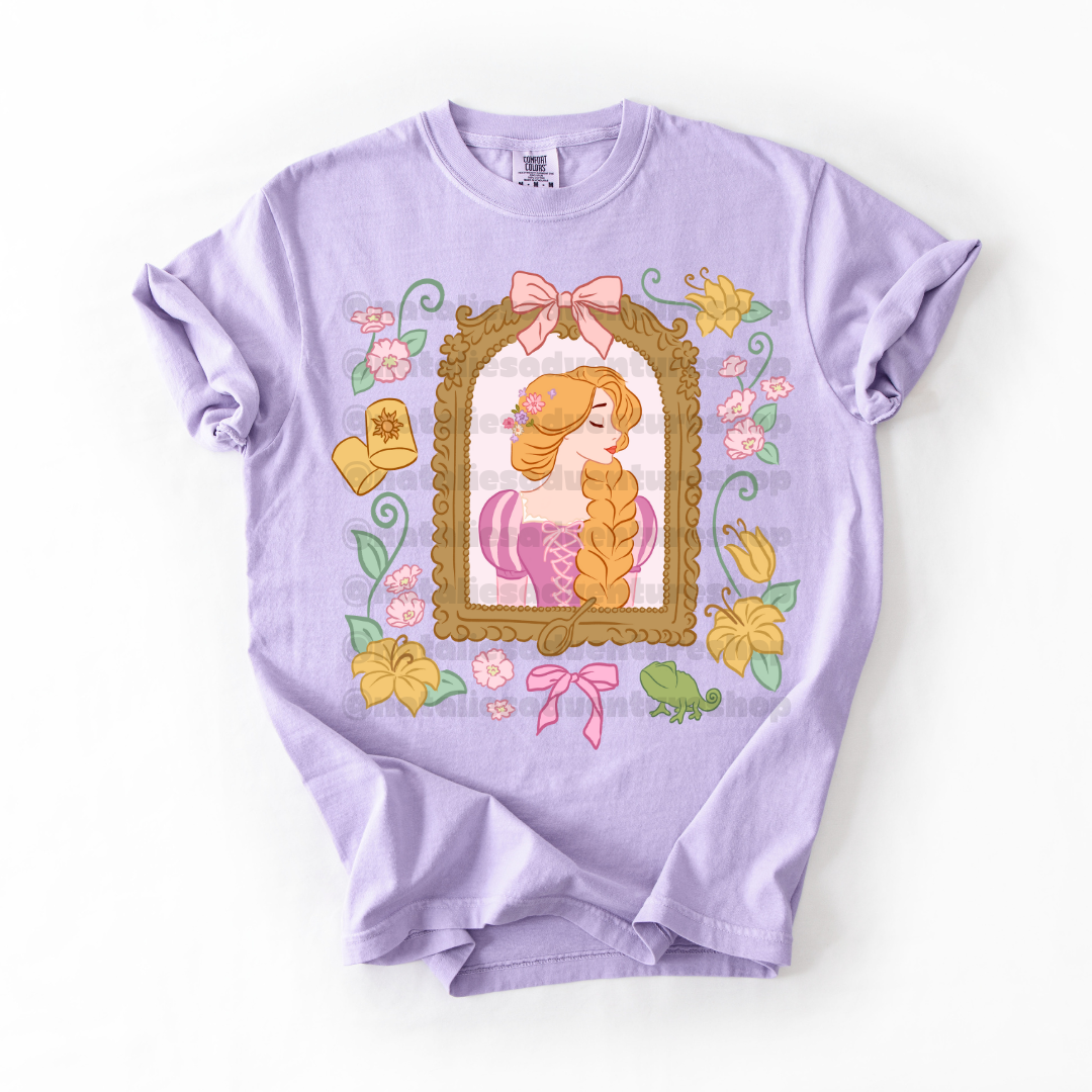 *Pre-Order* Punzie Princess Frame T-Shirt (Comfort Colors)