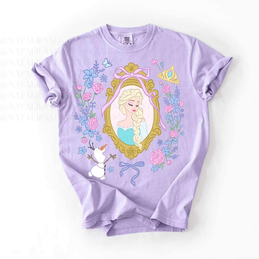 *Pre-Order* Frozen Princess Frame T-Shirt (Comfort Colors)