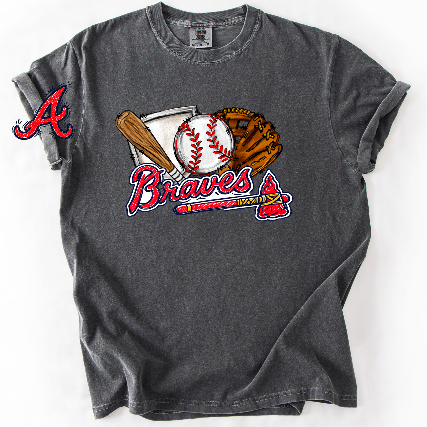 *Pre-Order* ATL Braves Doodle T-Shirt (Comfort Colors)