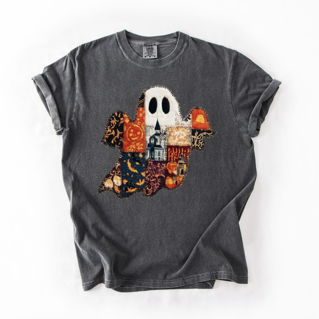 *Pre-Order* Ghost Faux Patch T-Shirt (Comfort Colors)