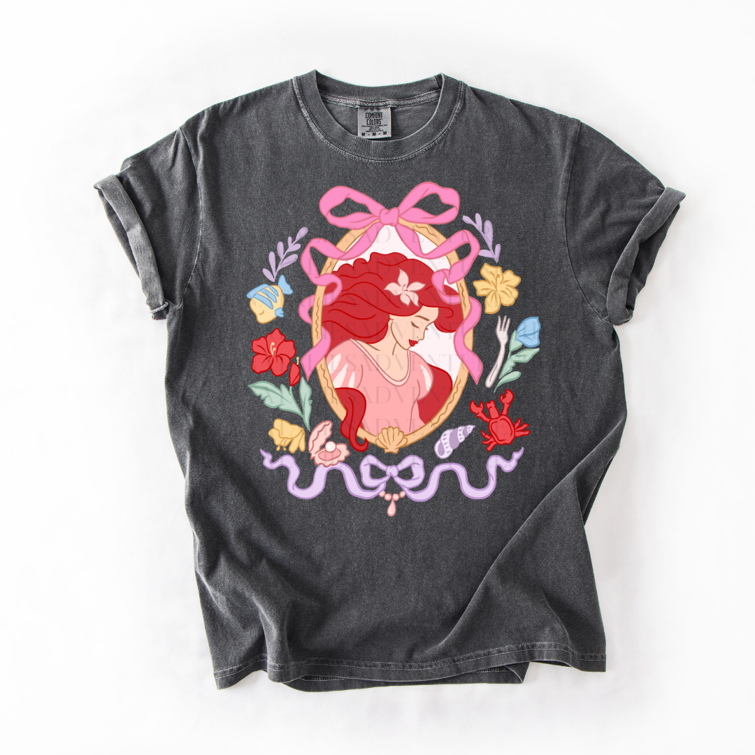 *Pre-Order* Mermaid Portrait Princess T-Shirt (Comfort Colors)