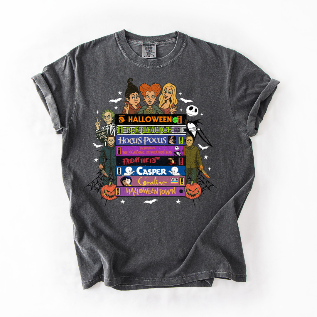 *Pre-Order* Halloween VHS Tapes T-Shirt (Comfort Colors)
