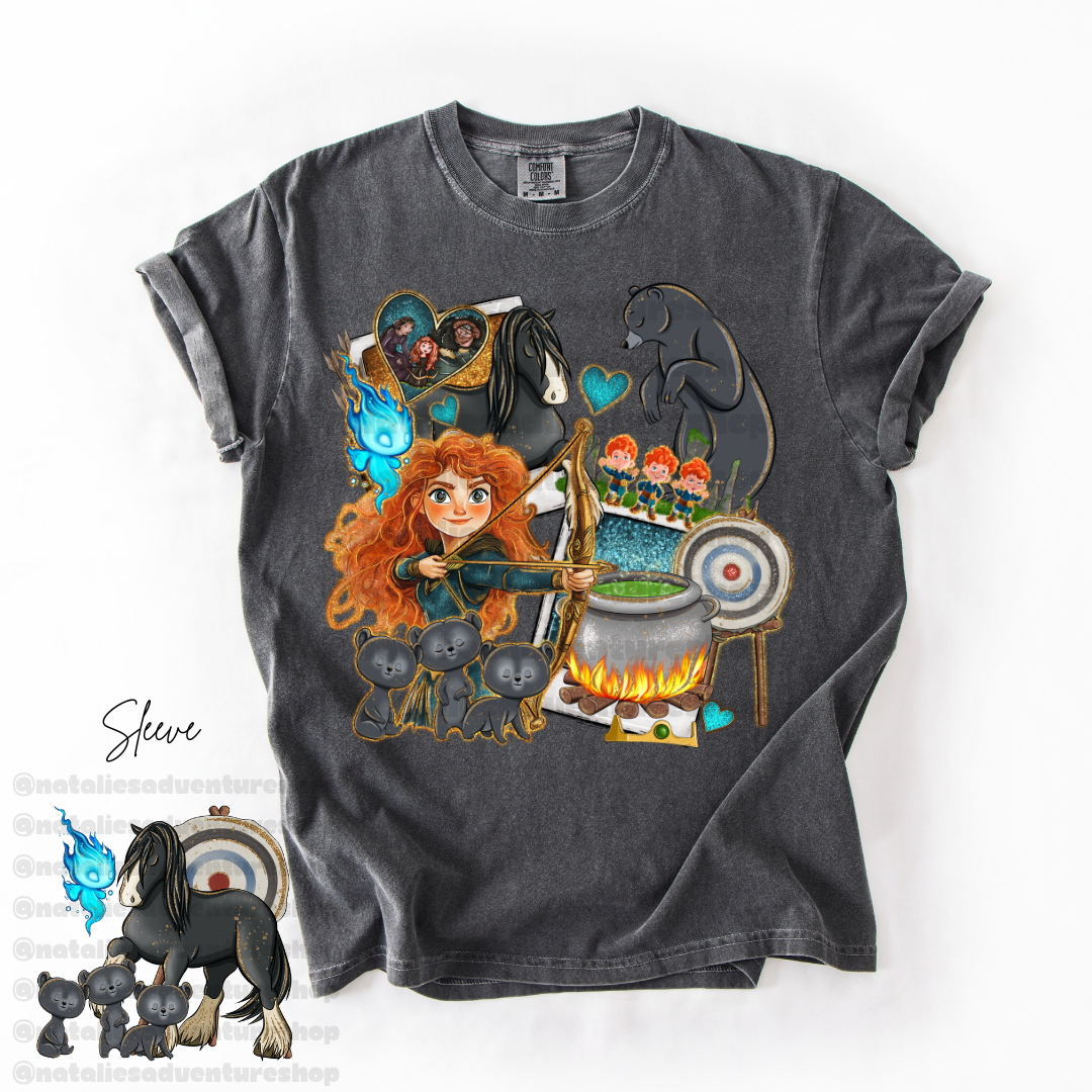 *Pre-Order* Scottish Princess Cartoon T-Shirt (Comfort Colors)