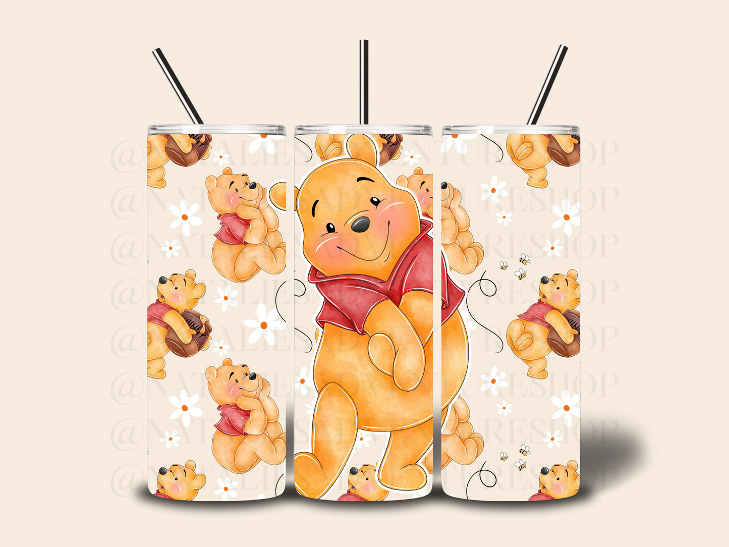 *Pre-Order* Honey Bear 20oz Stainless Steel Tumbler