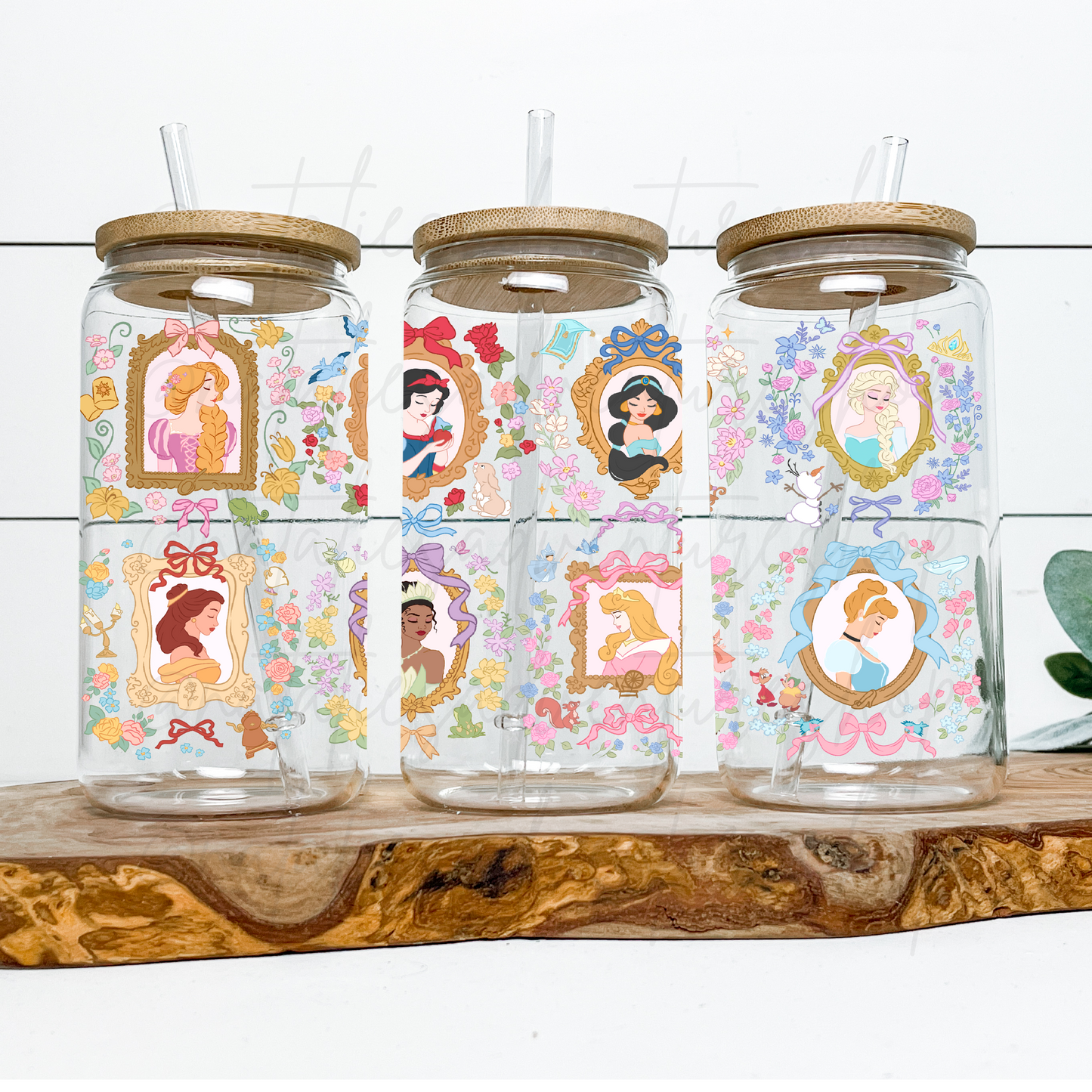 *Pre-Order* Princess Frames 16oz Glass Can