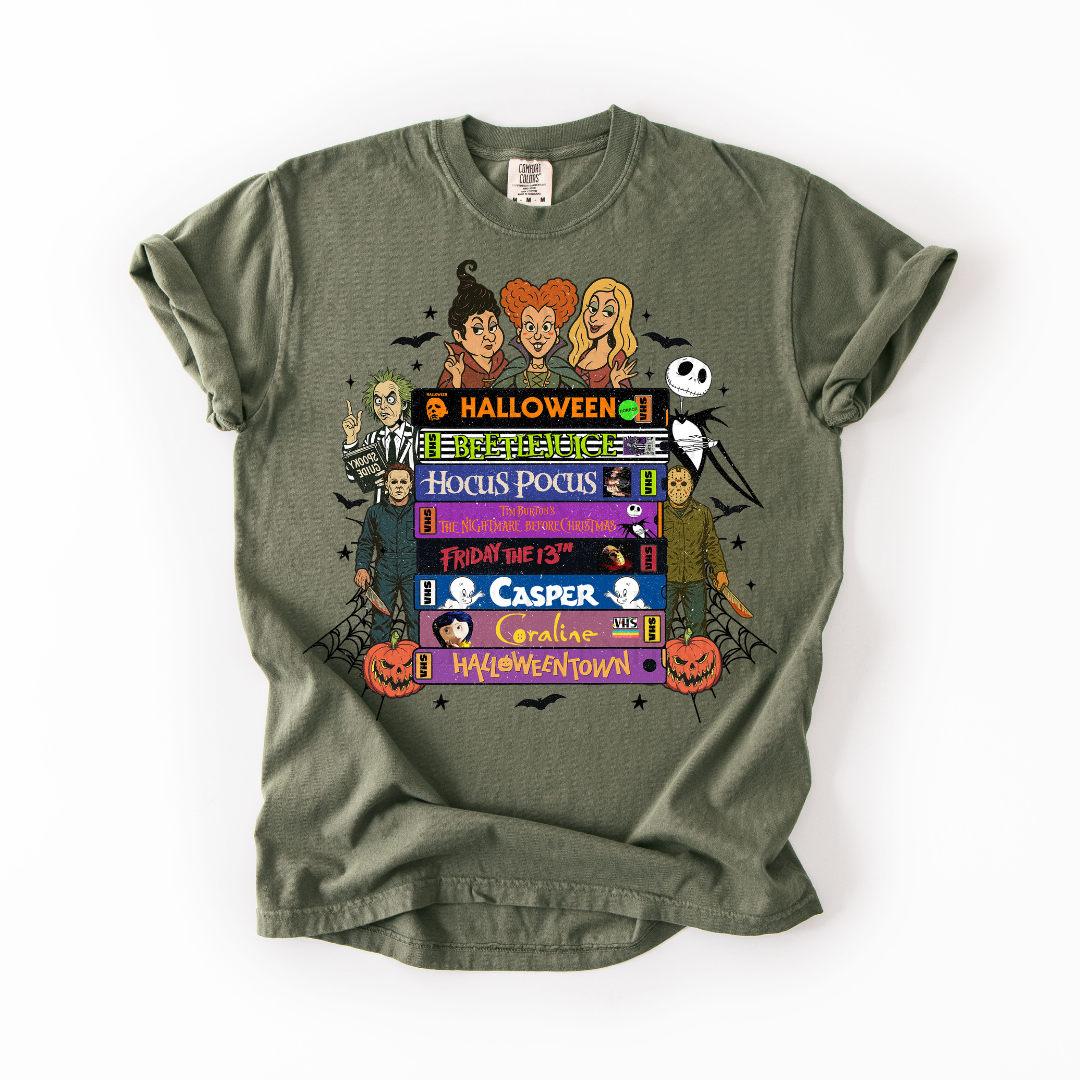 *Pre-Order* Halloween VHS Tapes T-Shirt (Comfort Colors)