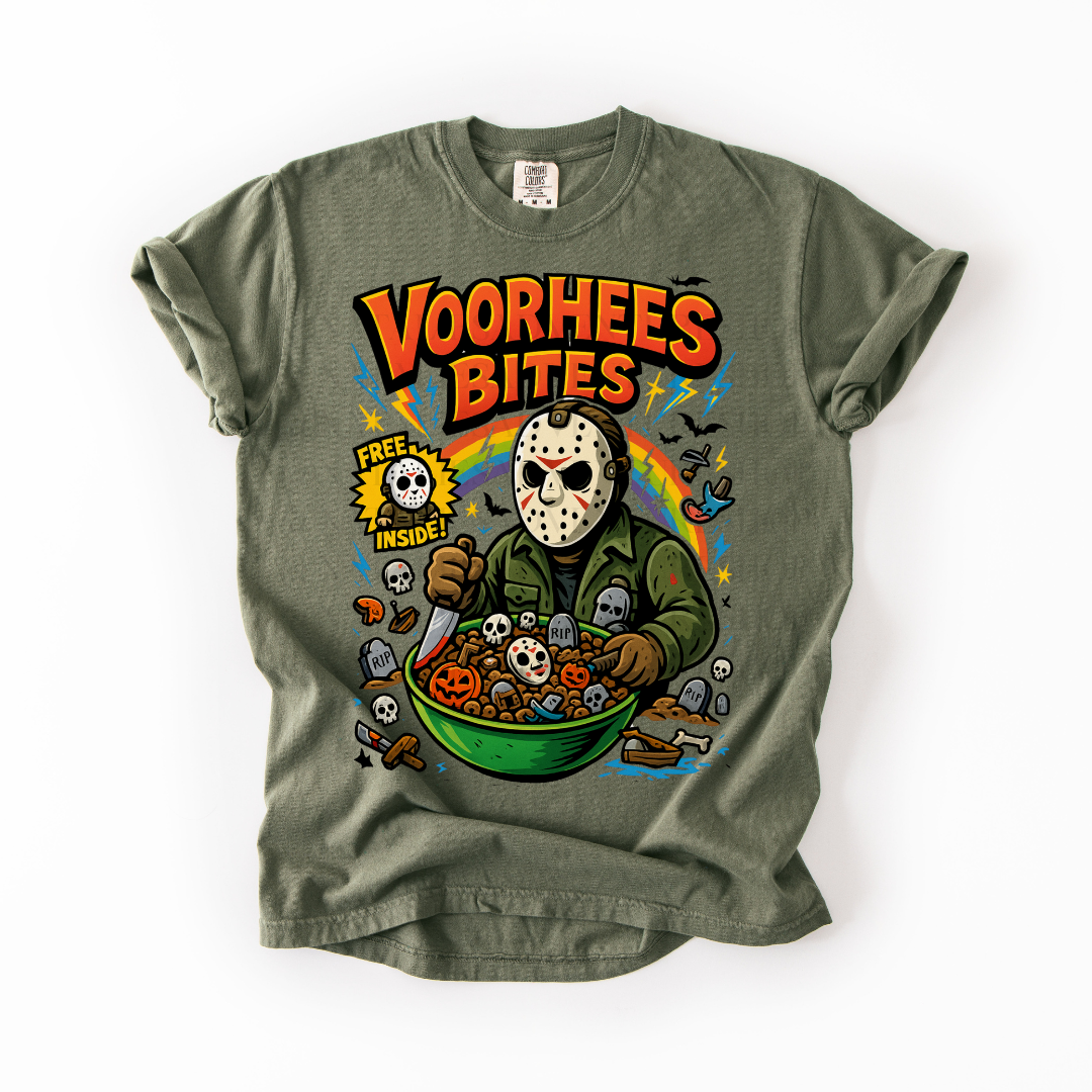 *Pre-Order* Vorhees Bites Cereal T-Shirt (Comfort Colors)