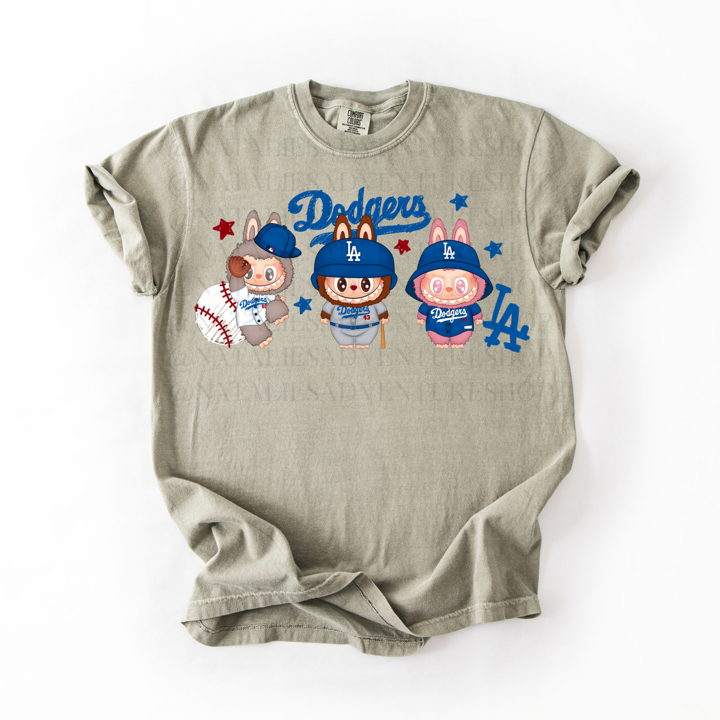 *Pre-Order* LA DODG BUBU Baseballl T-Shirt (Comfort Colors)