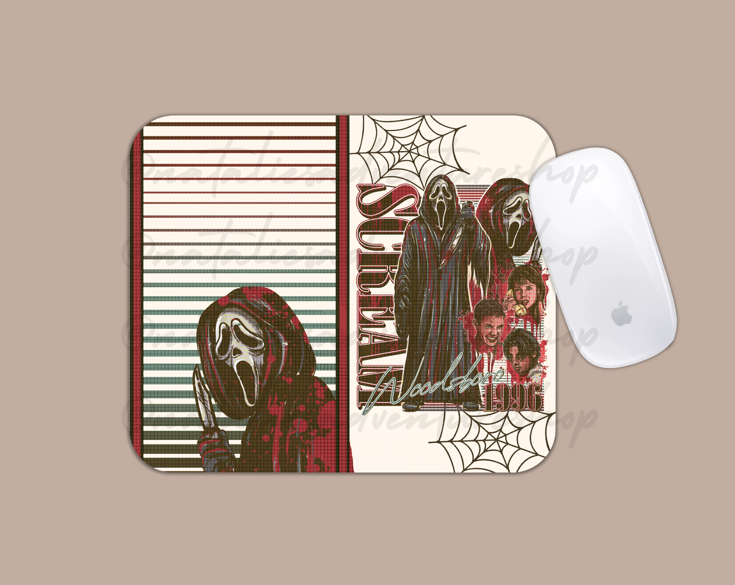 *Pre-Order* Retro Ghost Horror Mousepad