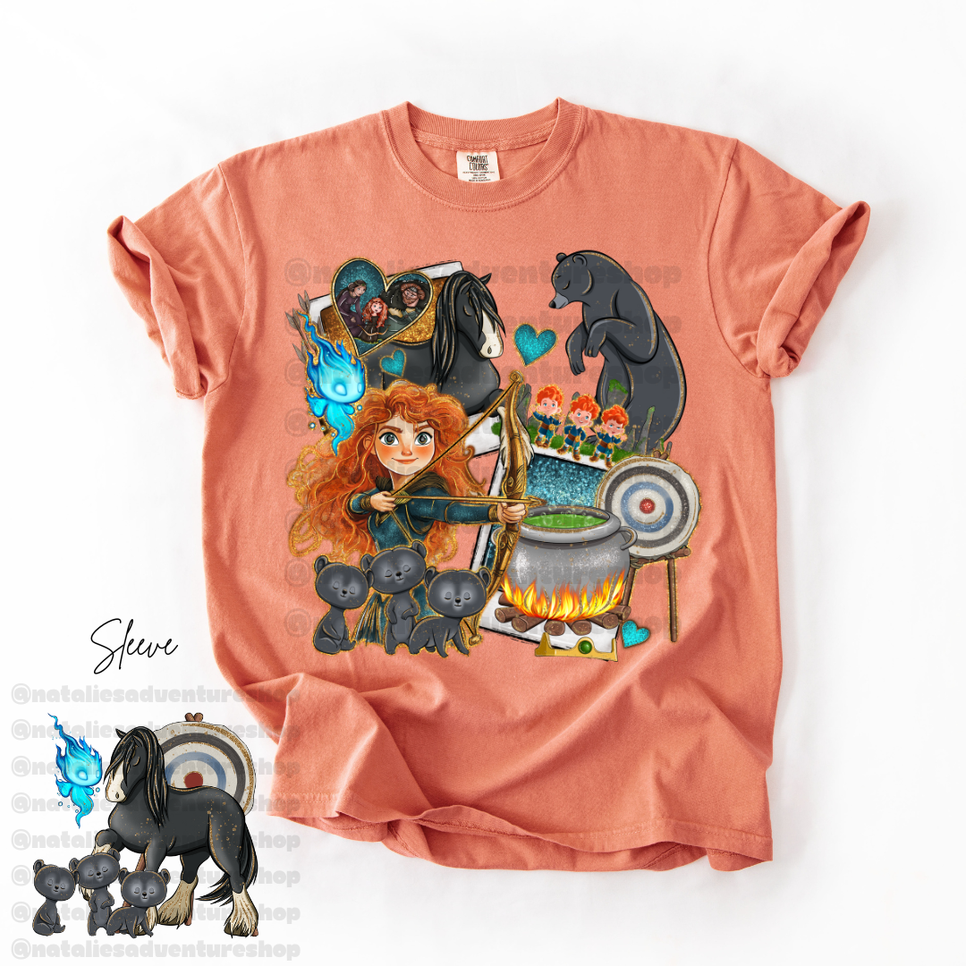 *Pre-Order* Scottish Princess Cartoon T-Shirt (Comfort Colors)
