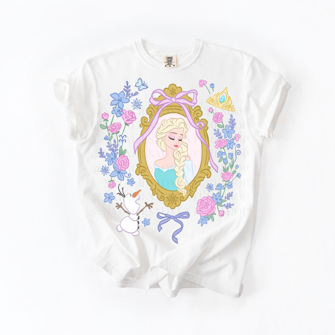 *Pre-Order* Frozen Princess Frame T-Shirt (Comfort Colors)