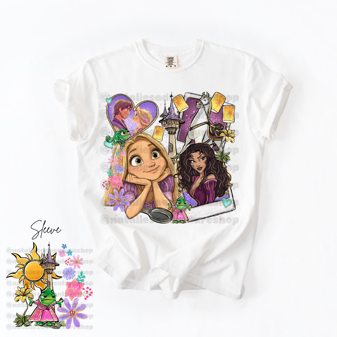 *Pre-Order* Punzie Princess Cartoon T-Shirt (Comfort Colors)