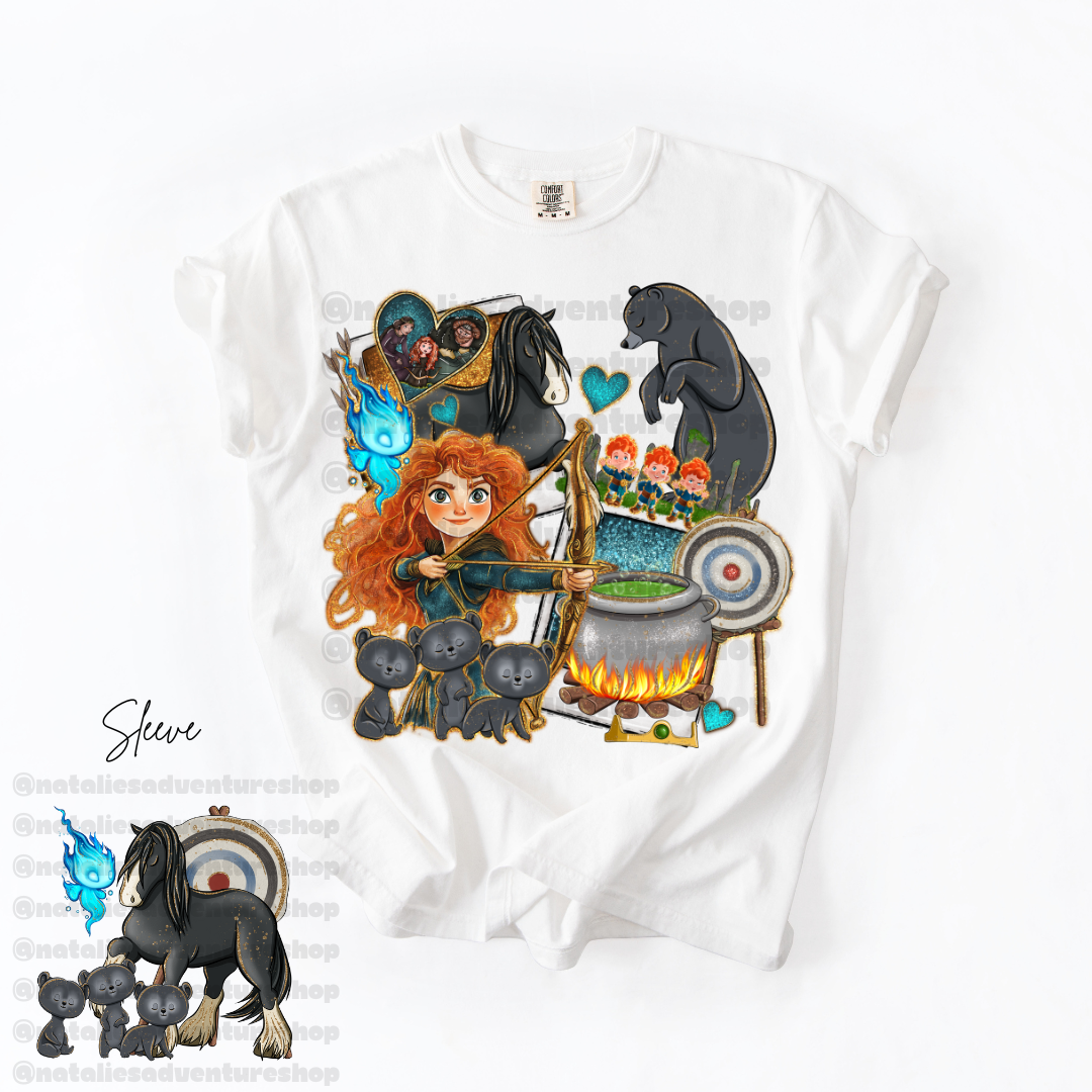 *Pre-Order* Scottish Princess Cartoon T-Shirt (Comfort Colors)