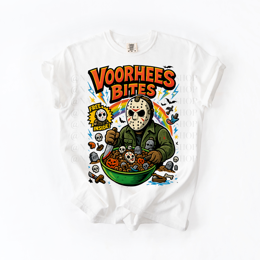 *Pre-Order* Vorhees Bites Cereal T-Shirt (Comfort Colors)