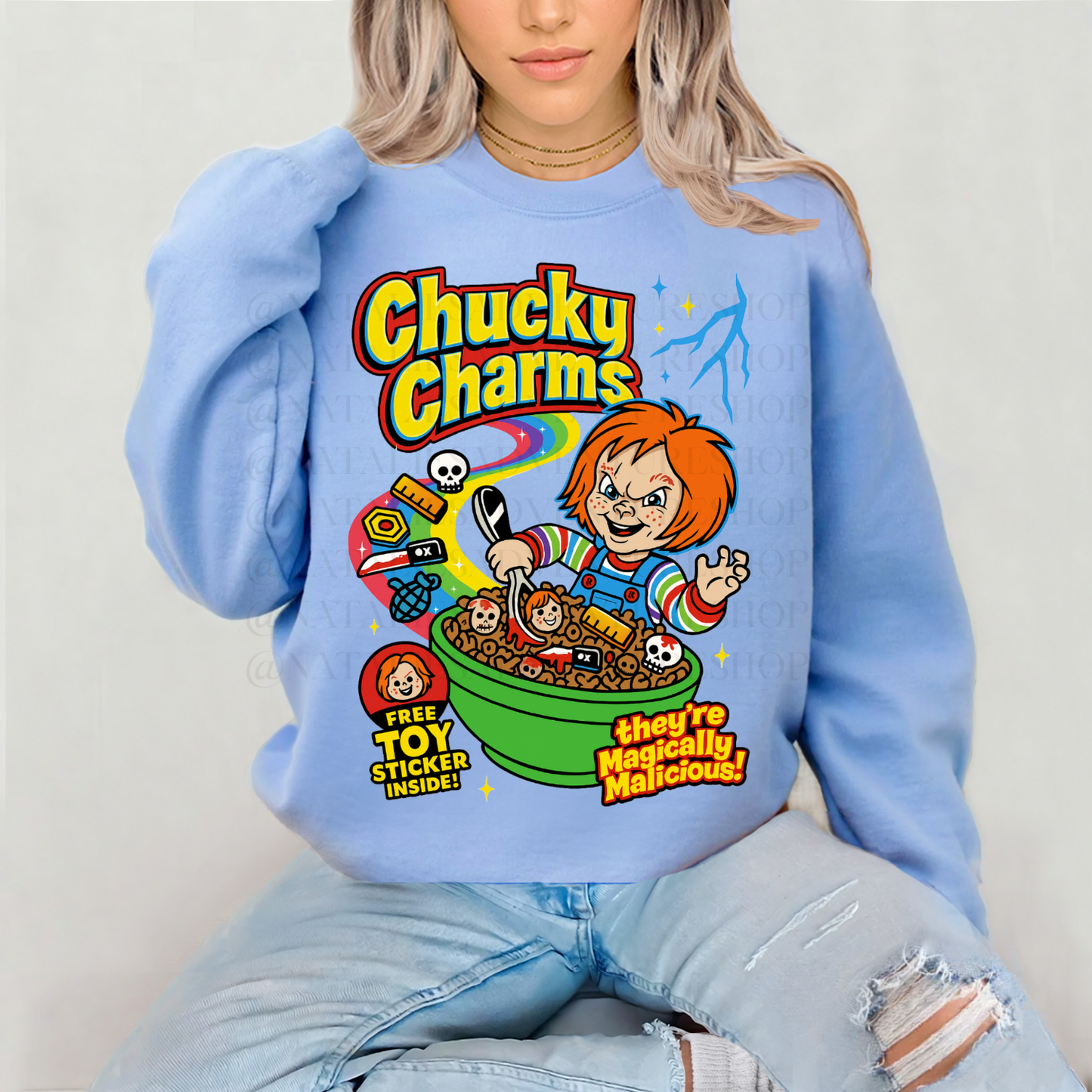 *Pre-Order* Chucky Charms Cereal Crewneck