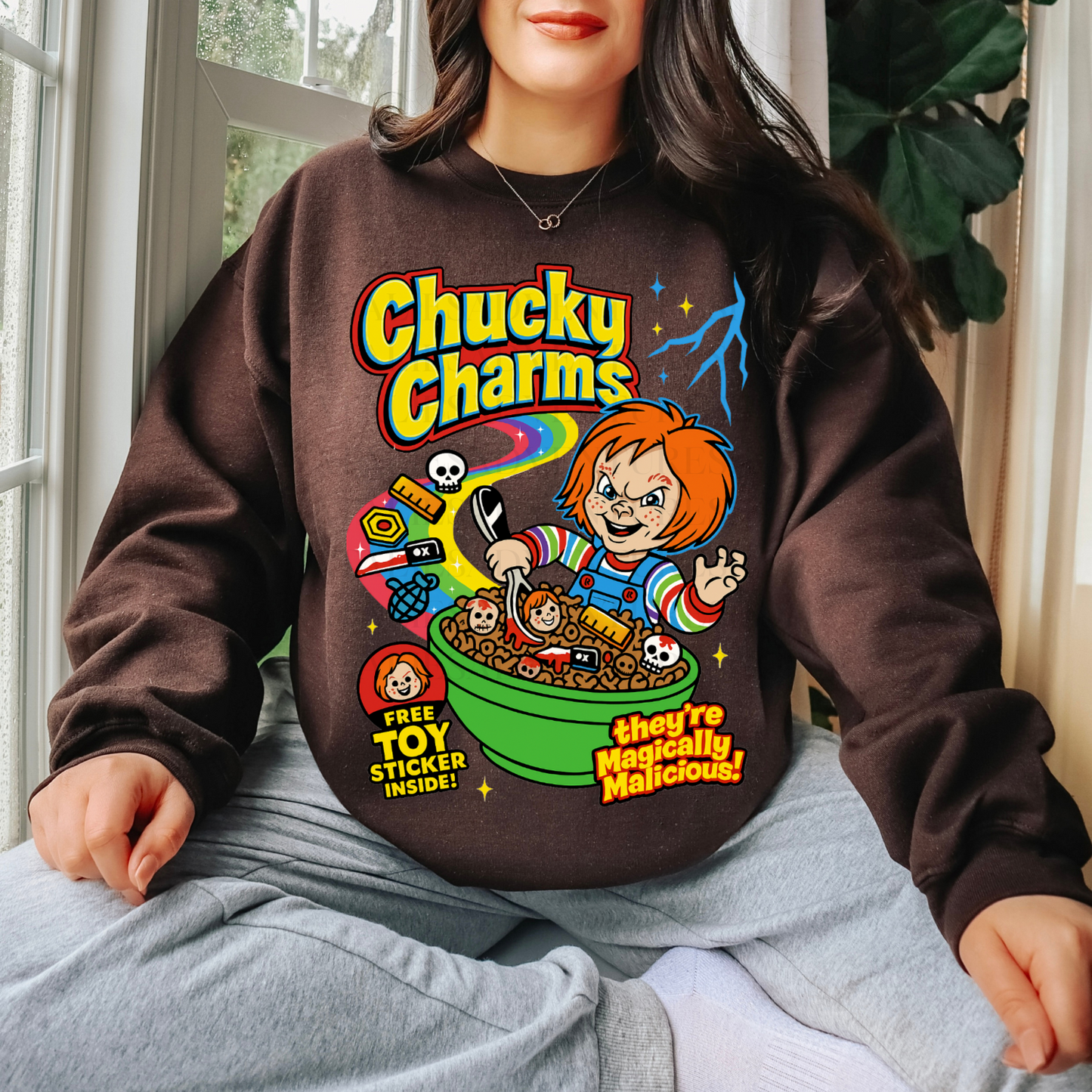 *Pre-Order* Chucky Charms Cereal Crewneck
