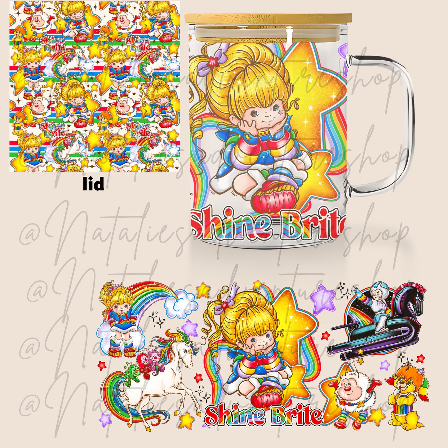 *PRE-ORDER* Rainbow Nostalgia 16oz Glass Mug