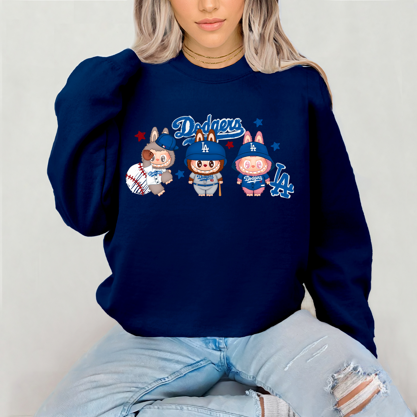 *Pre-Order* LA DODG Bubu Baseball Crewneck