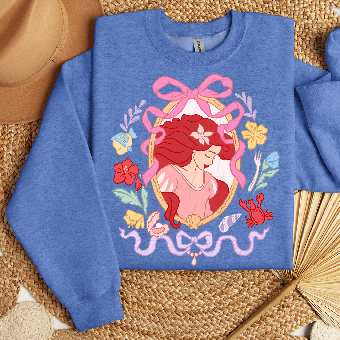 *Pre-Order* Mermaid Portrait Princess Crewneck