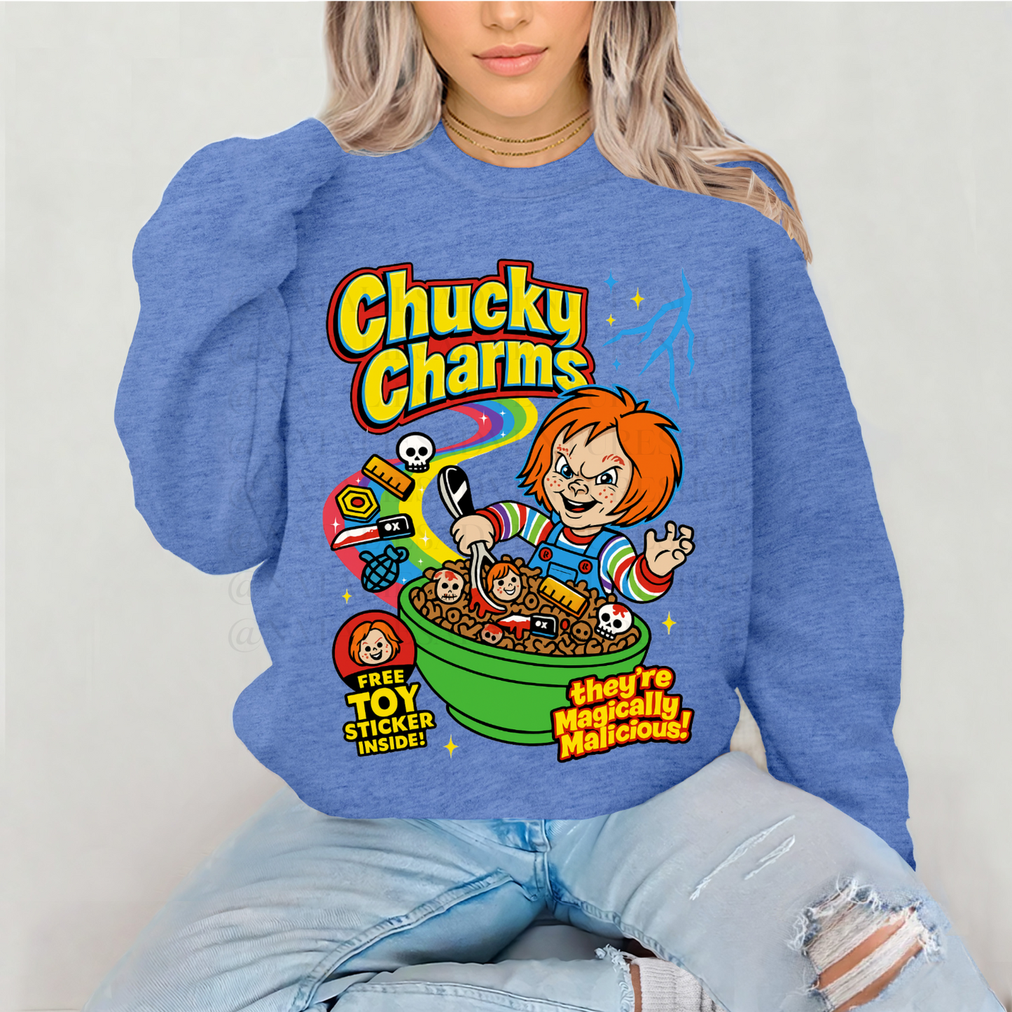 *Pre-Order* Chucky Charms Cereal Crewneck