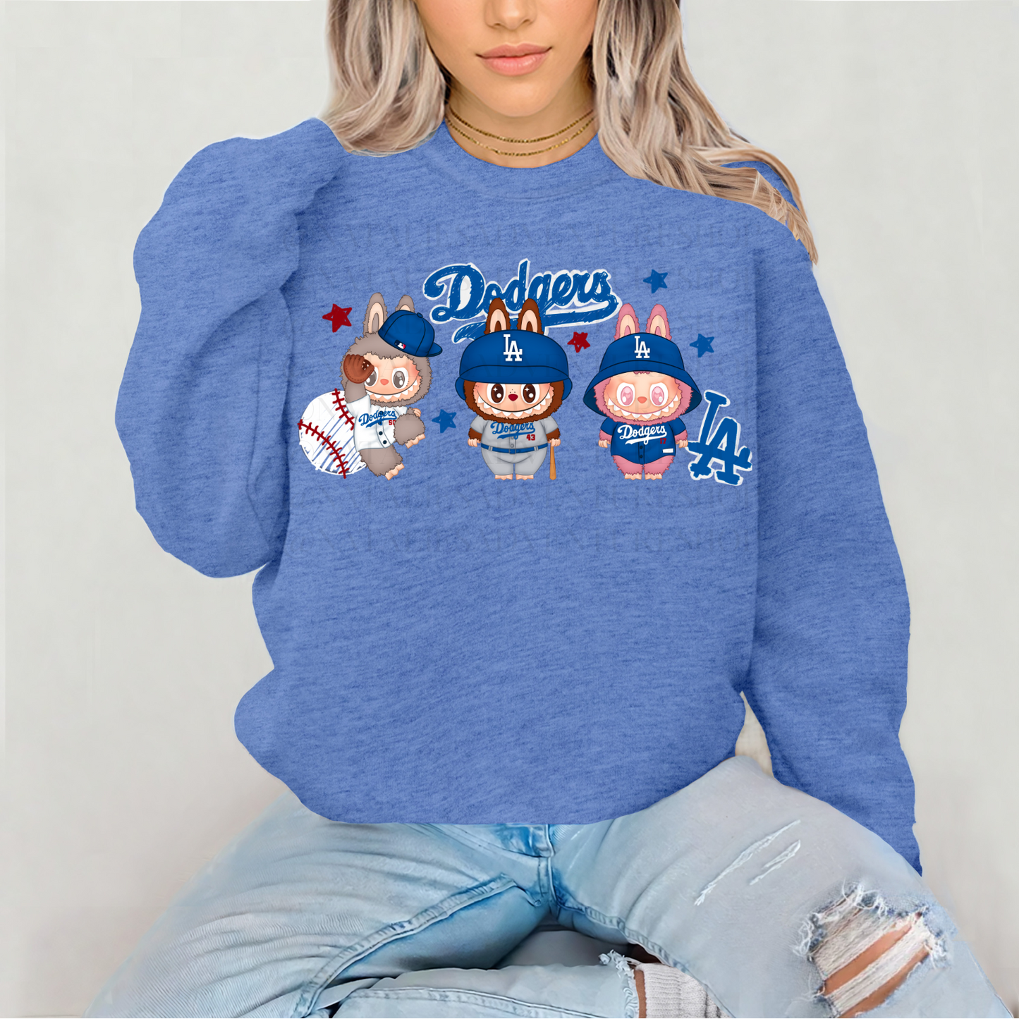 *Pre-Order* LA DODG Bubu Baseball Crewneck