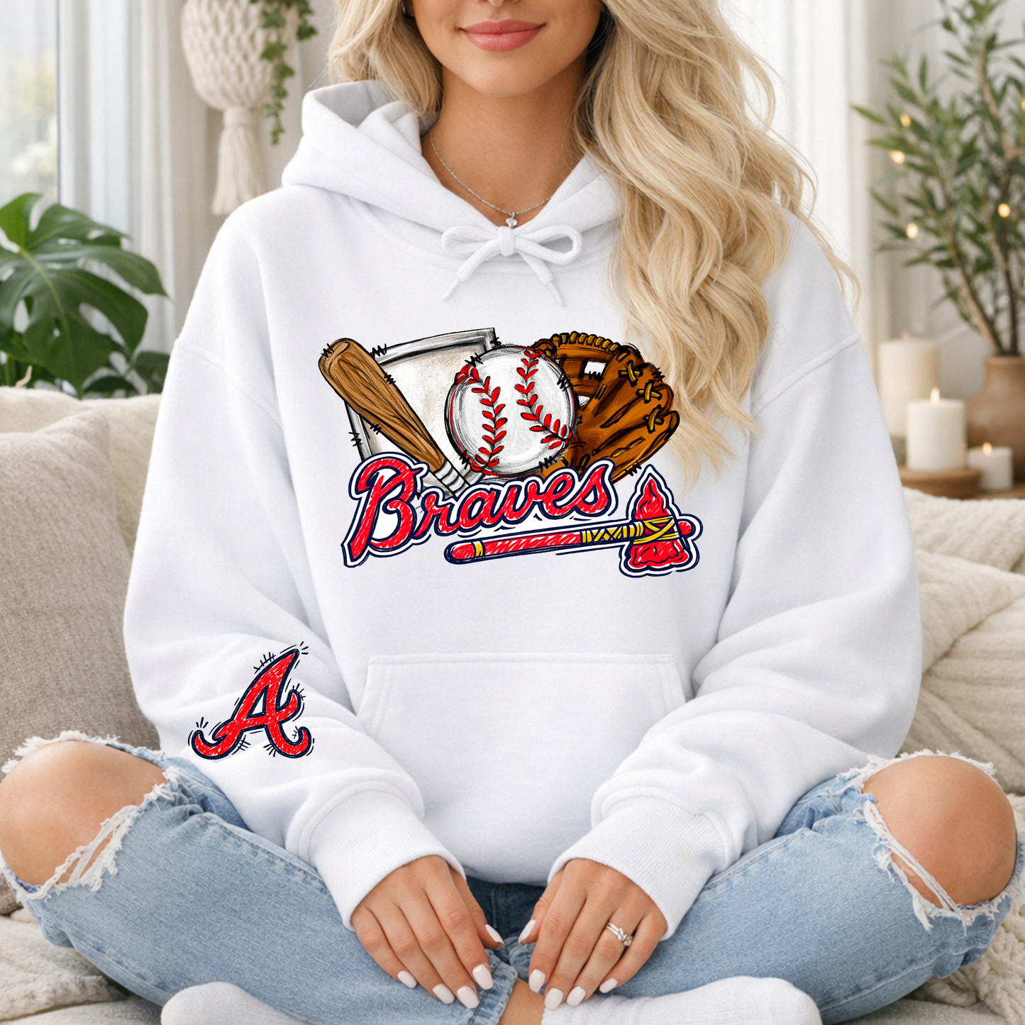 *Pre-Order* ATLBraves Doodle Hoodie/Crewneck