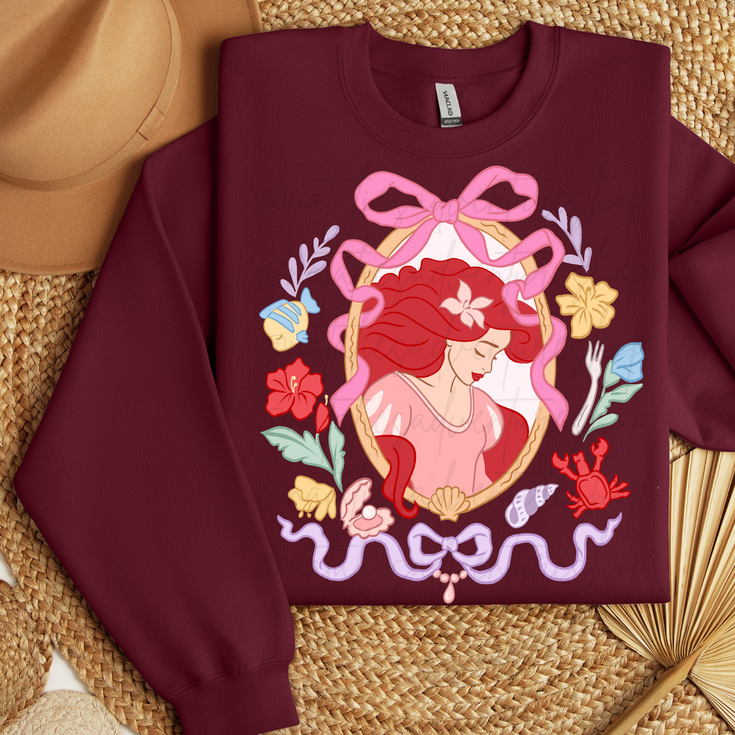 *Pre-Order* Mermaid Portrait Princess Crewneck