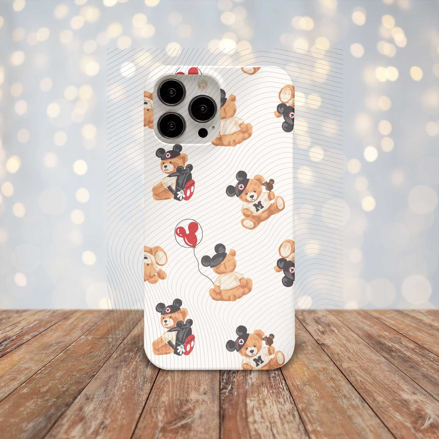 *Pre-Order* Park Teddy Bear Glossy Hard Shell Phone Case