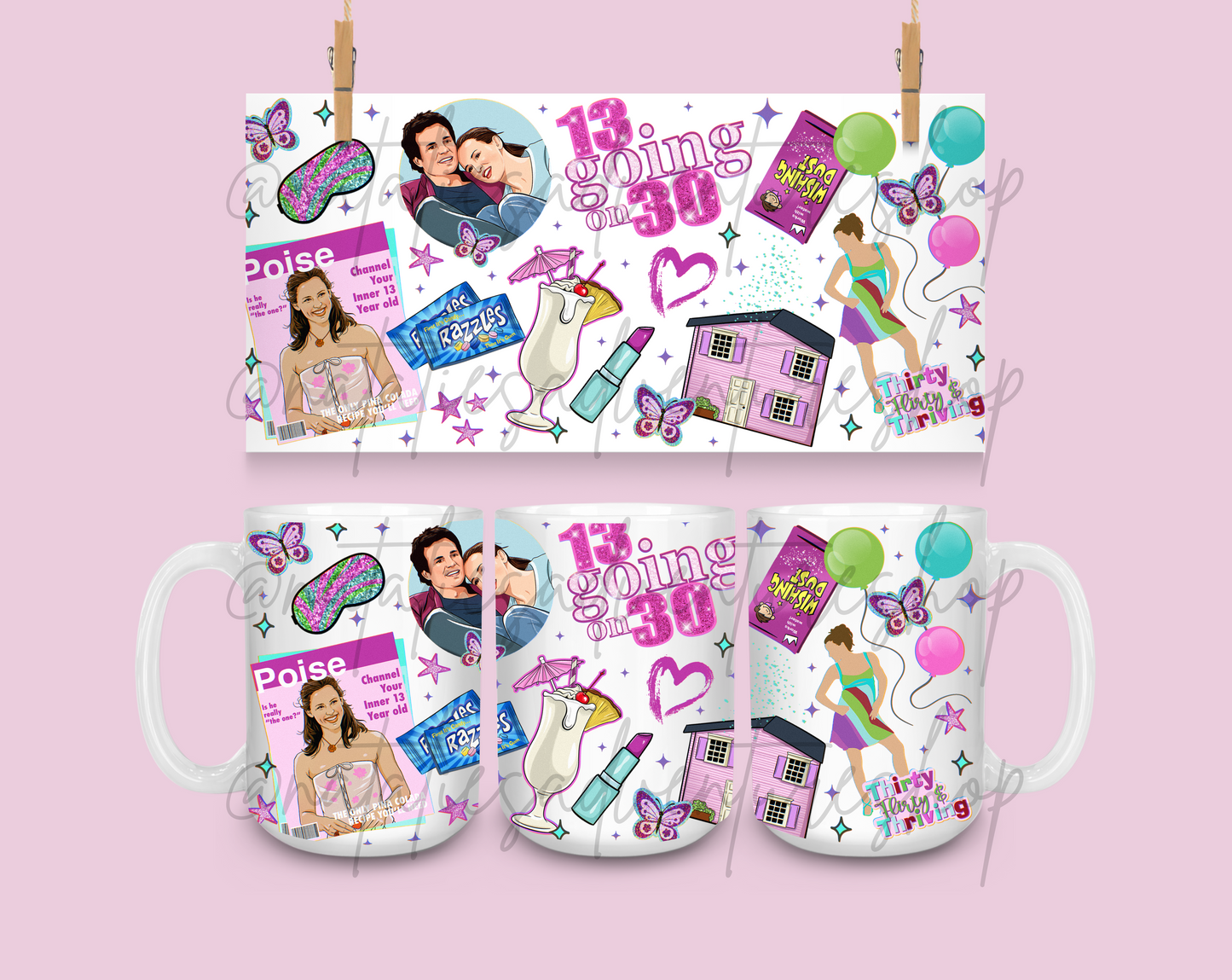 *PRE-ORDER* Thirty, Flirty and Thriving Movie 15oz Ceramic Mug
