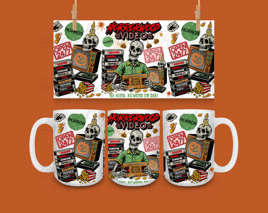 *PRE-ORDER* HorrorWood Movies 15oz Ceramic Mug
