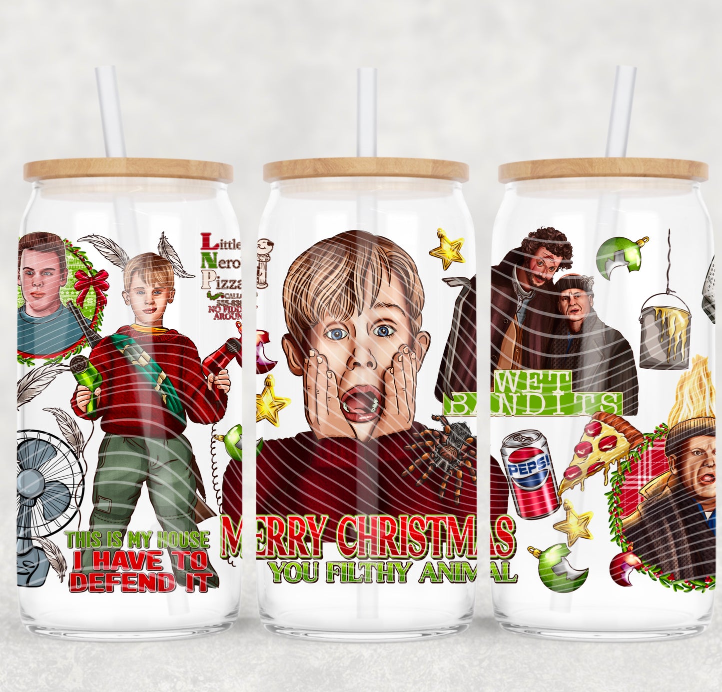 *Pre-Order* Home Alone 16oz Glass Can