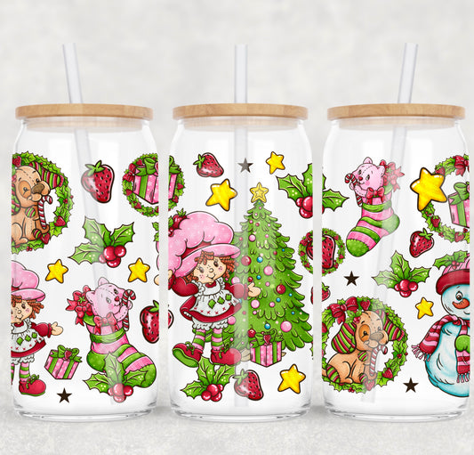 *Pre-Order* Berry Merry Christmas 16oz Glass Can