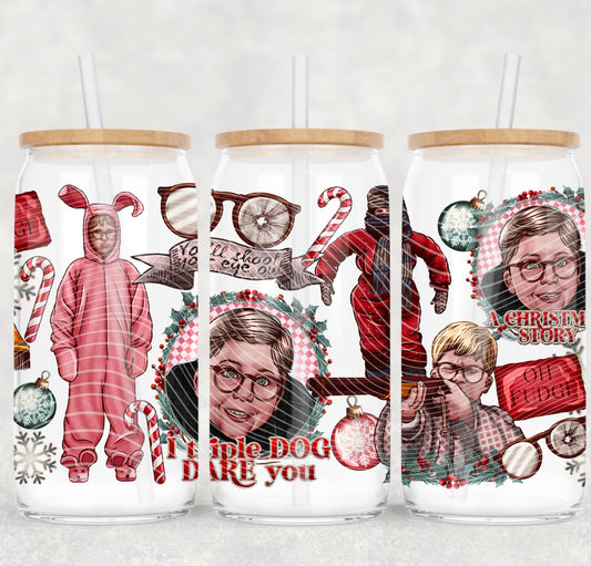 *Pre-Order* Christmas Story 16oz Glass Can